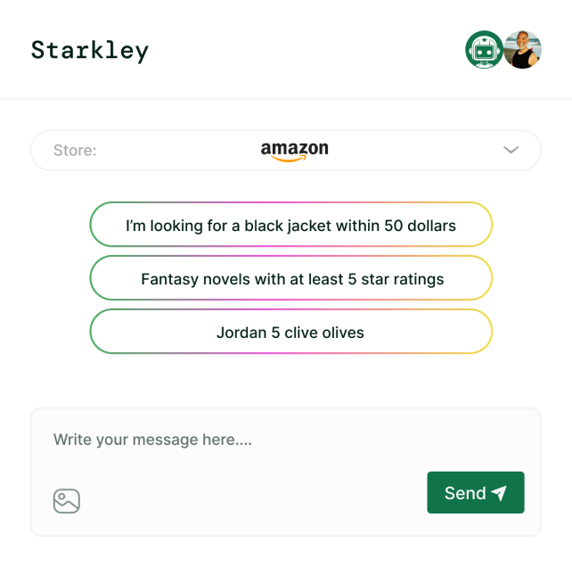 A screenshot of Starkley Extension's Homepage